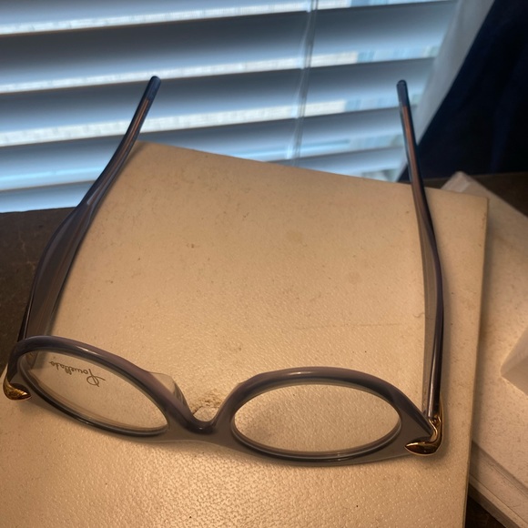 Pomellato Oval Eyeglasses PM0041O 004 Blue Glitter/Gold 46mm - Picture 5 of 5